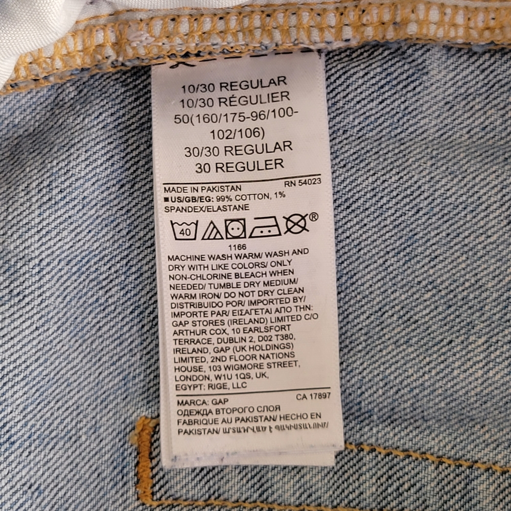 GAP Women’s Straight-Leg Jeans – Size 10 / 30R (Light Wash) - Picture 9 of 9